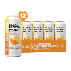 Clear Protein Water: Tropical Orange (16 Oz. | 12 Pack)